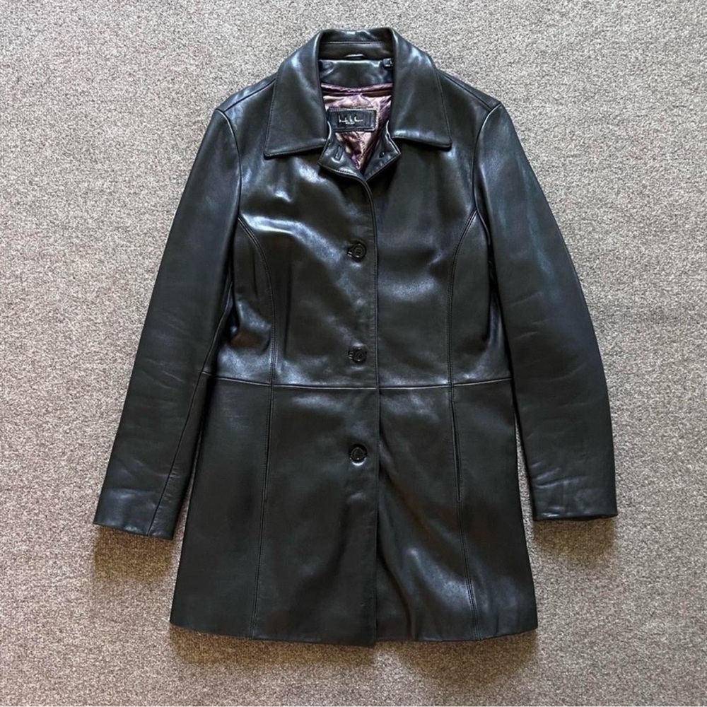 Nicole Miller Black Leather Jacket